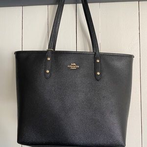 Black authentic coach purse